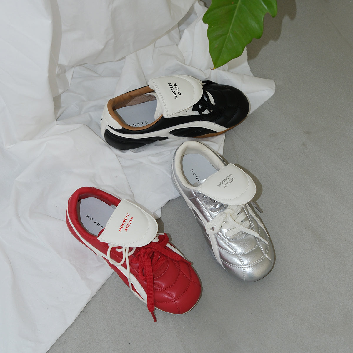 Mooreyu Retro German Training Shoes for Women, Spring/Summer 2025 New Collection, Interior Height Increase, Ugly and Cute Forrest Gump Shoes, Flat Sneakers for Women