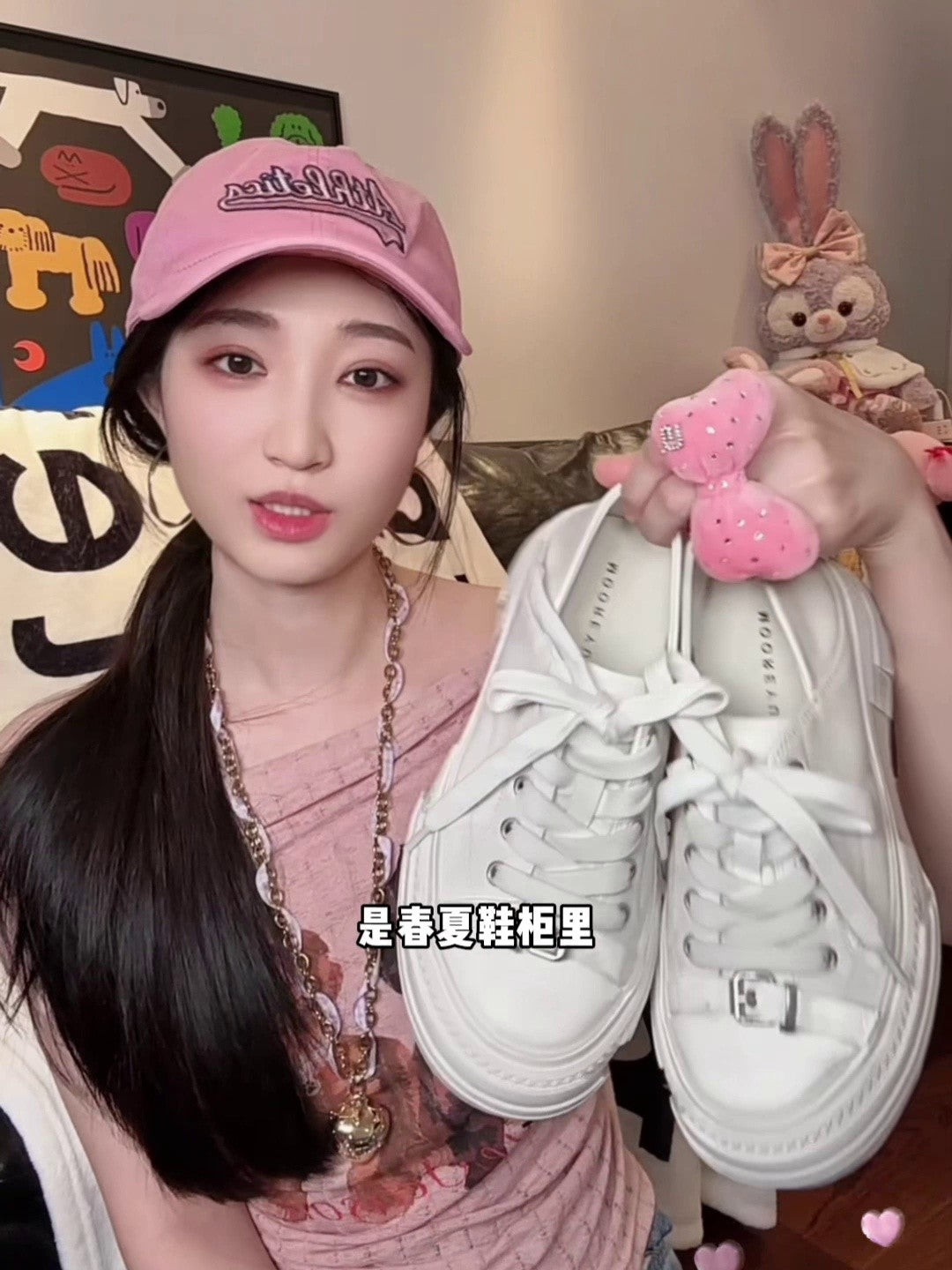 Mooreyu Women's White Platform Sneakers | Genuine Leather Distressed Vintage | Casual Dirty Look Shoes